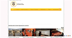 Desktop Screenshot of cortesuprema.gov.co