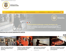 Tablet Screenshot of cortesuprema.gov.co